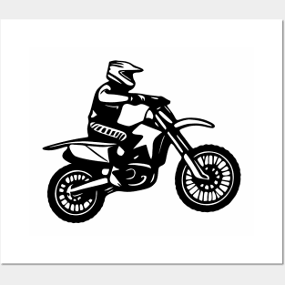 Offroad Motorcycle Rider Posters and Art